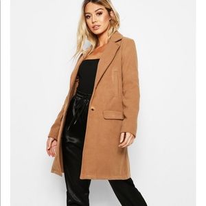 Boohoo petite boyfriend coat